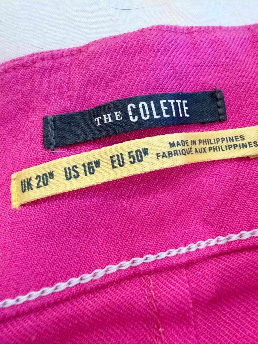 ANTHROPOLOGIE MAEVE The Colette Linen Cropped Pants in Pink size 16 Plus - Picture 10 of 13